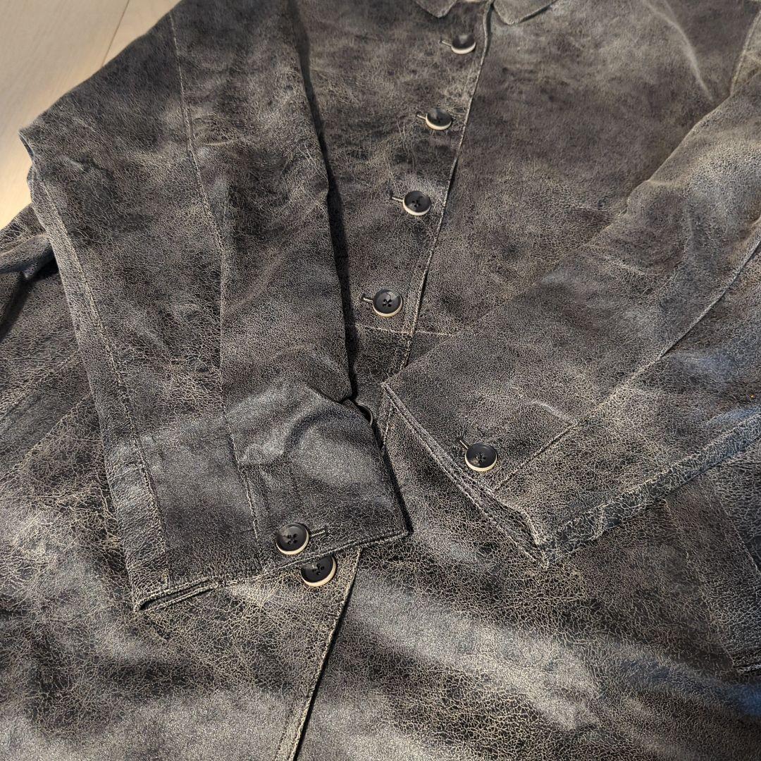 Ameri　CRUSHED LEATHER COAT