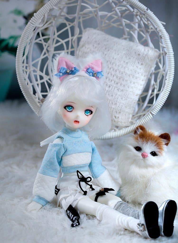 D117 BJD 1/6 ドール本体 Moe球体関節人形 ハンドメイド