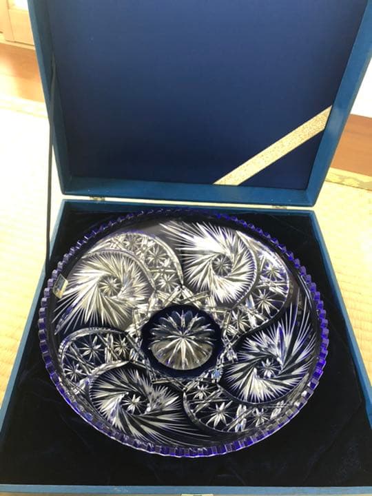 【美品】ケーニッヒ　クリスタル皿　ガラス皿