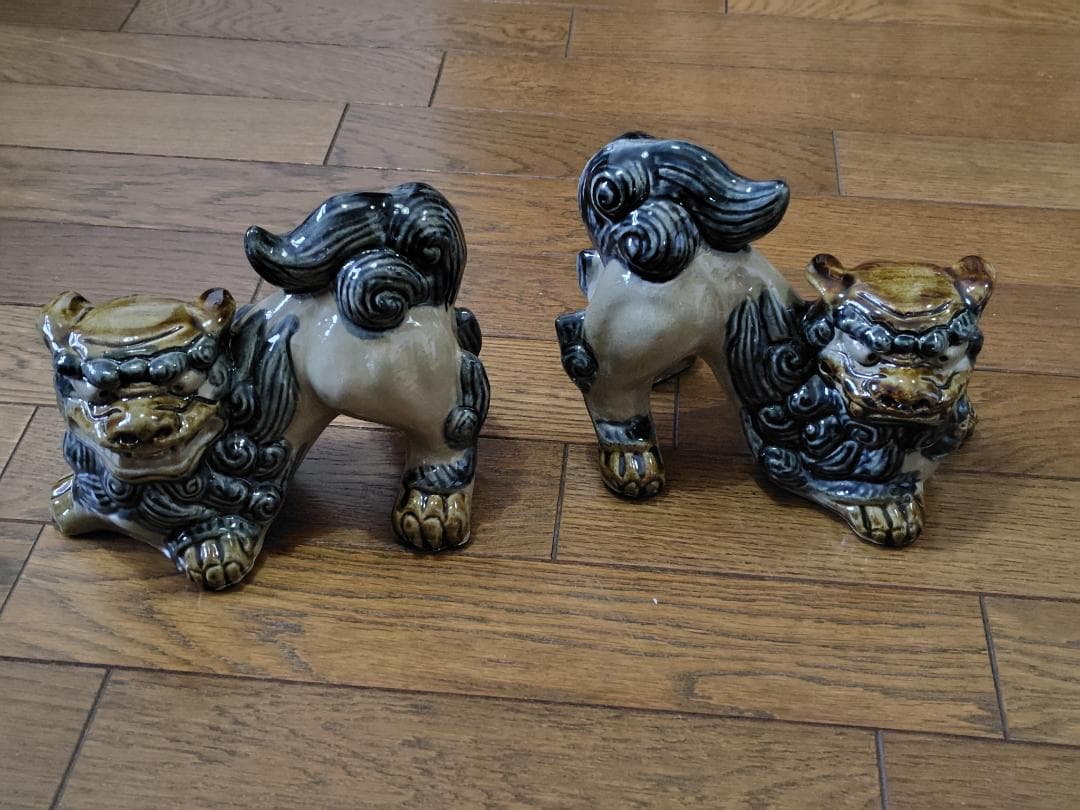 浅蔵五十吉　九谷焼　 獅子　2体