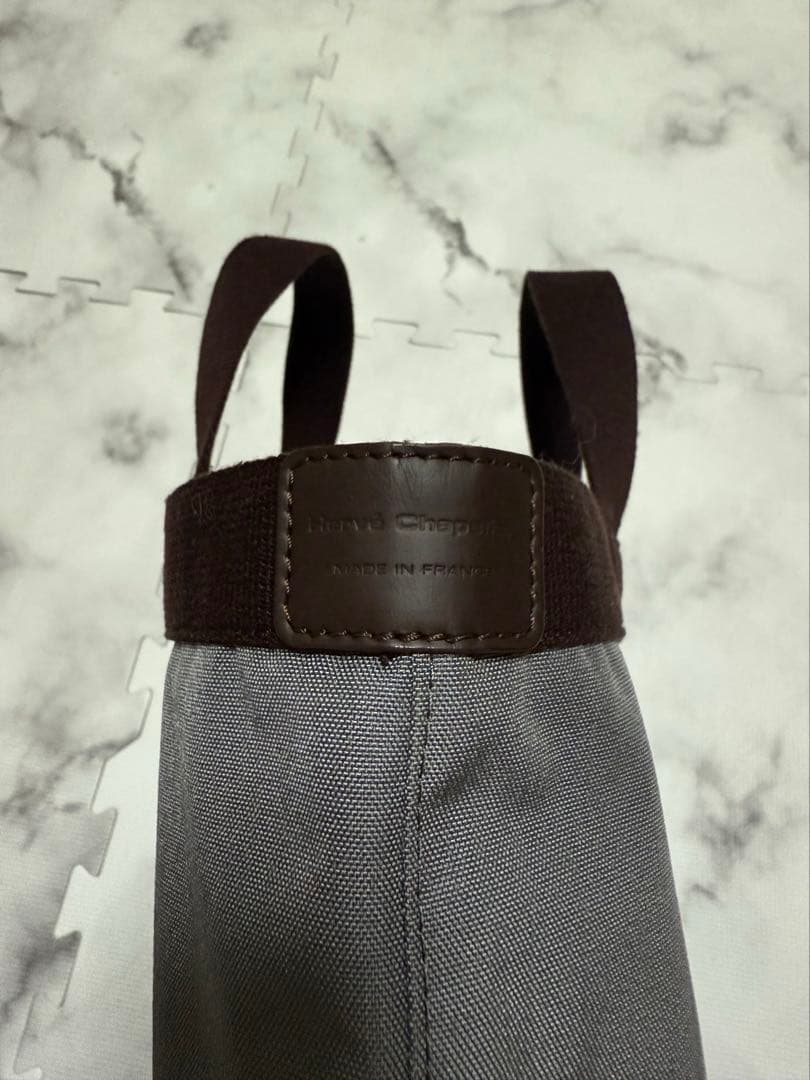 【極美品】エルベシャプリエ　トートバック　704C フュズィ×モカ