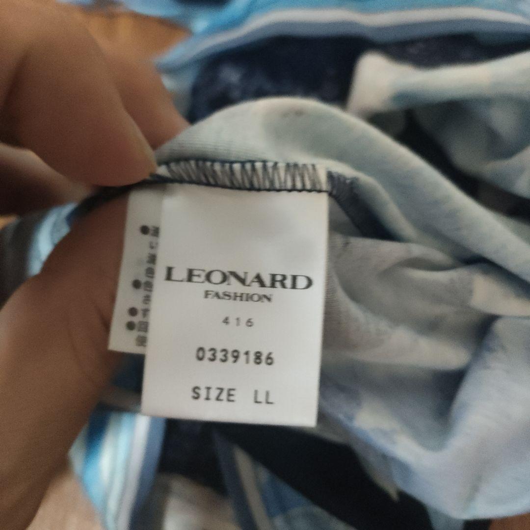 d6 レオナール　LEONARD　トップス　半袖　カットソー　シャツ　LL