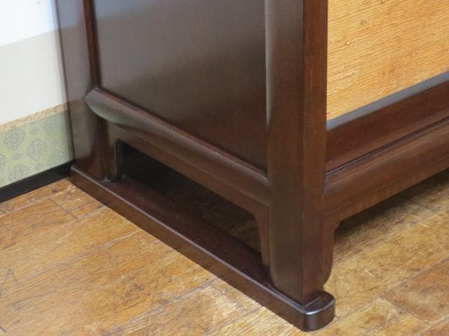 松本民芸家具 ミズメザクラ 無垢材 E型 クズ布 飾り棚 定価297.000円