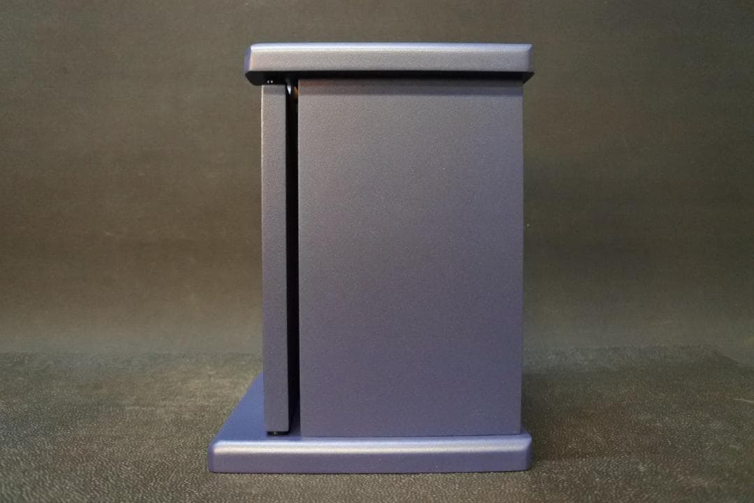 限定値下　長期保管品　ペット仏壇　木製　写真立て付　紺　仏具　仏壇　1055