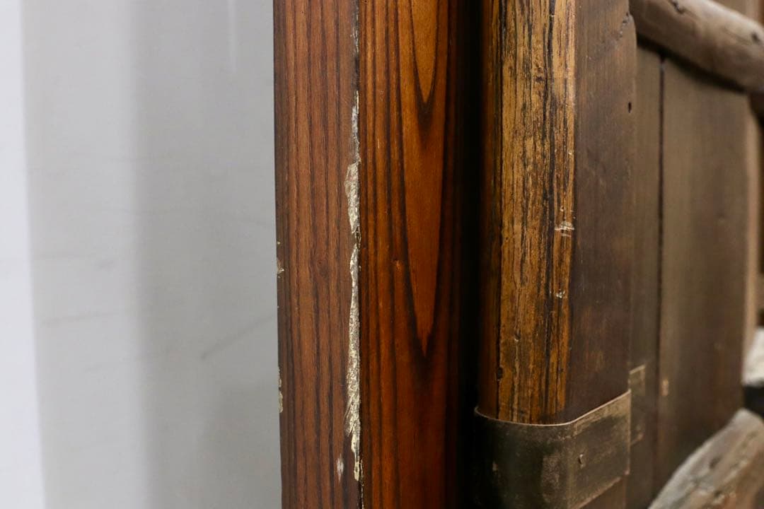 GMGH477○年代物 蔵扉 両開き 時代扉 建具 オブジェ 稀少 アン