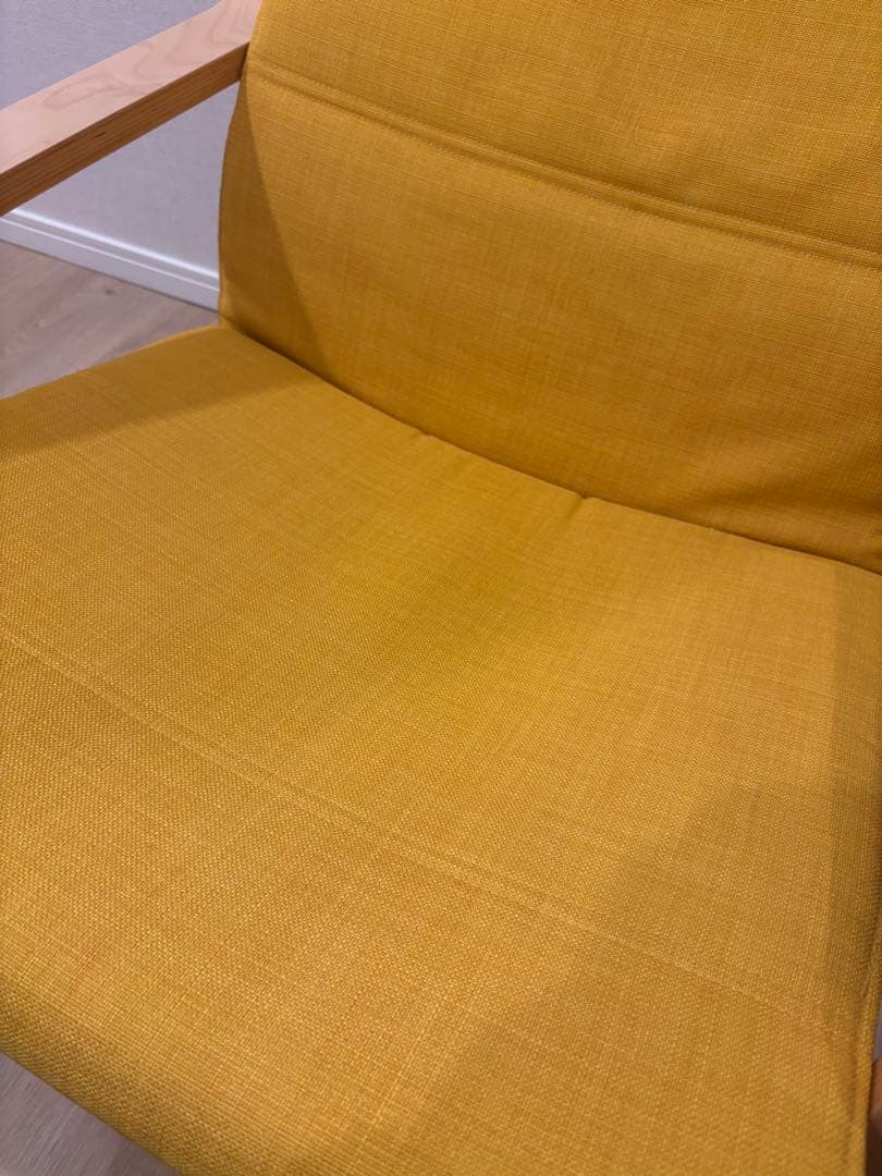 IKEA POÄNG イエロー リクライニングチェア