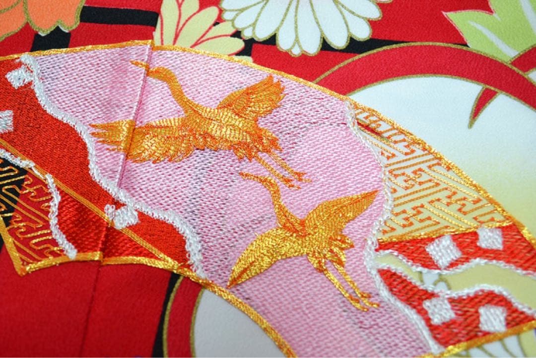 1点限り　在庫処分特価　七五三 着物 7歳 女の子 着物フルセット 赤　金駒刺繍