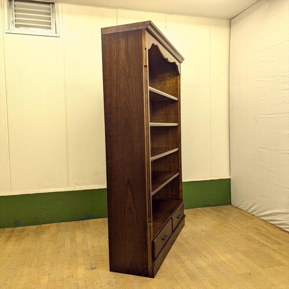 カリモク　コロニアル　本棚　本箱　書棚　オープンラック　キャビネット　飾り棚