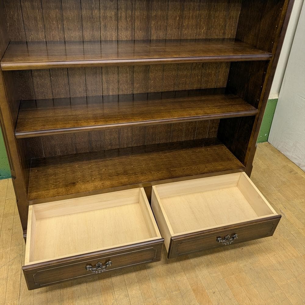 カリモク　コロニアル　本棚　本箱　書棚　オープンラック　キャビネット　飾り棚