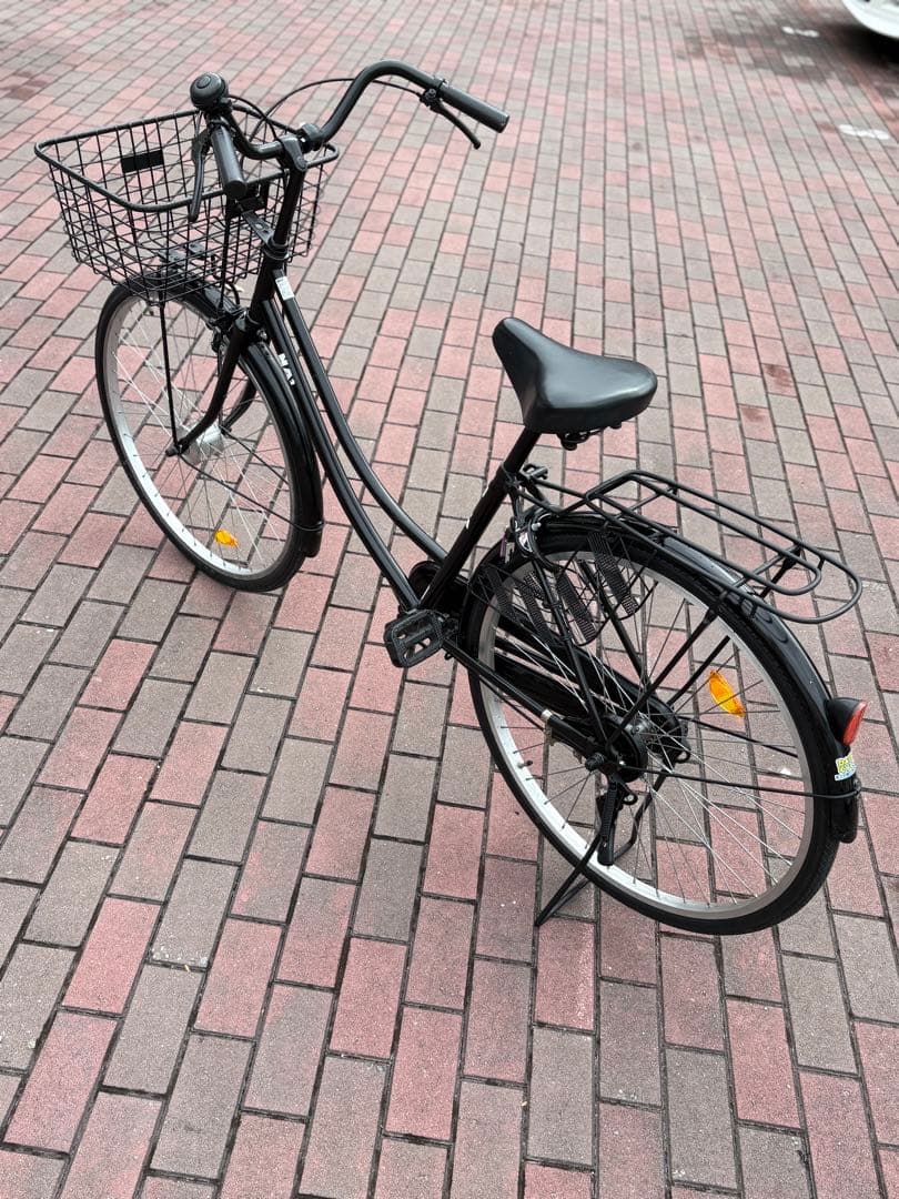 大型前籠付き、黒シティーサイクル(26㌅)関西圏なら？個人配達致します。(実費)