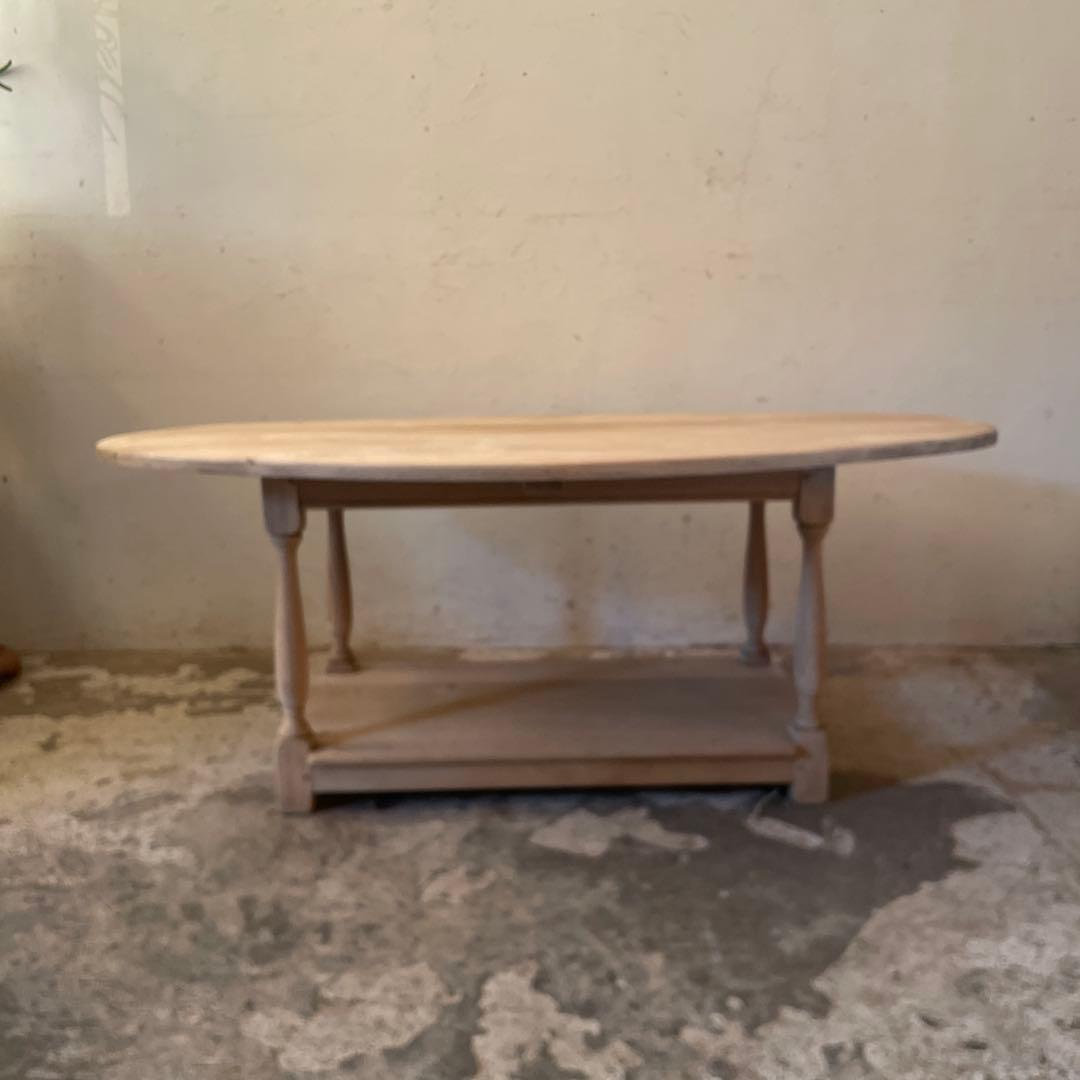 ドロップリーフサイドテーブル　ドロップリーフコーヒーテーブル　テレビ台　剥離