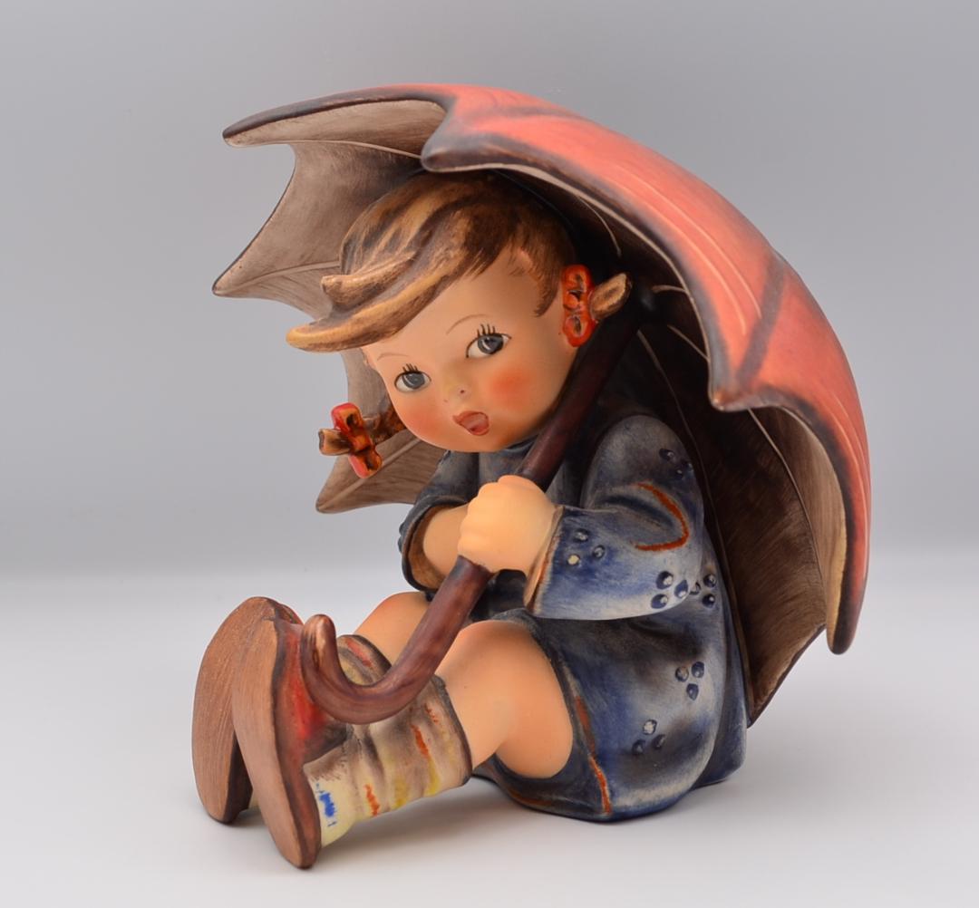 傘の少女／傘の少年　★フンメル　２体セット　ドイツ・ゲーベル　箱付き　美品