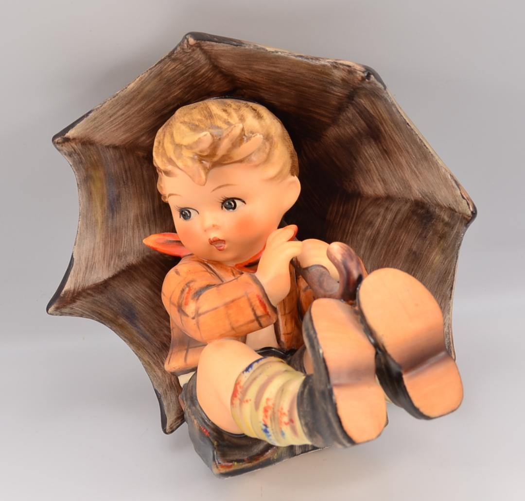 傘の少女／傘の少年　★フンメル　２体セット　ドイツ・ゲーベル　箱付き　美品