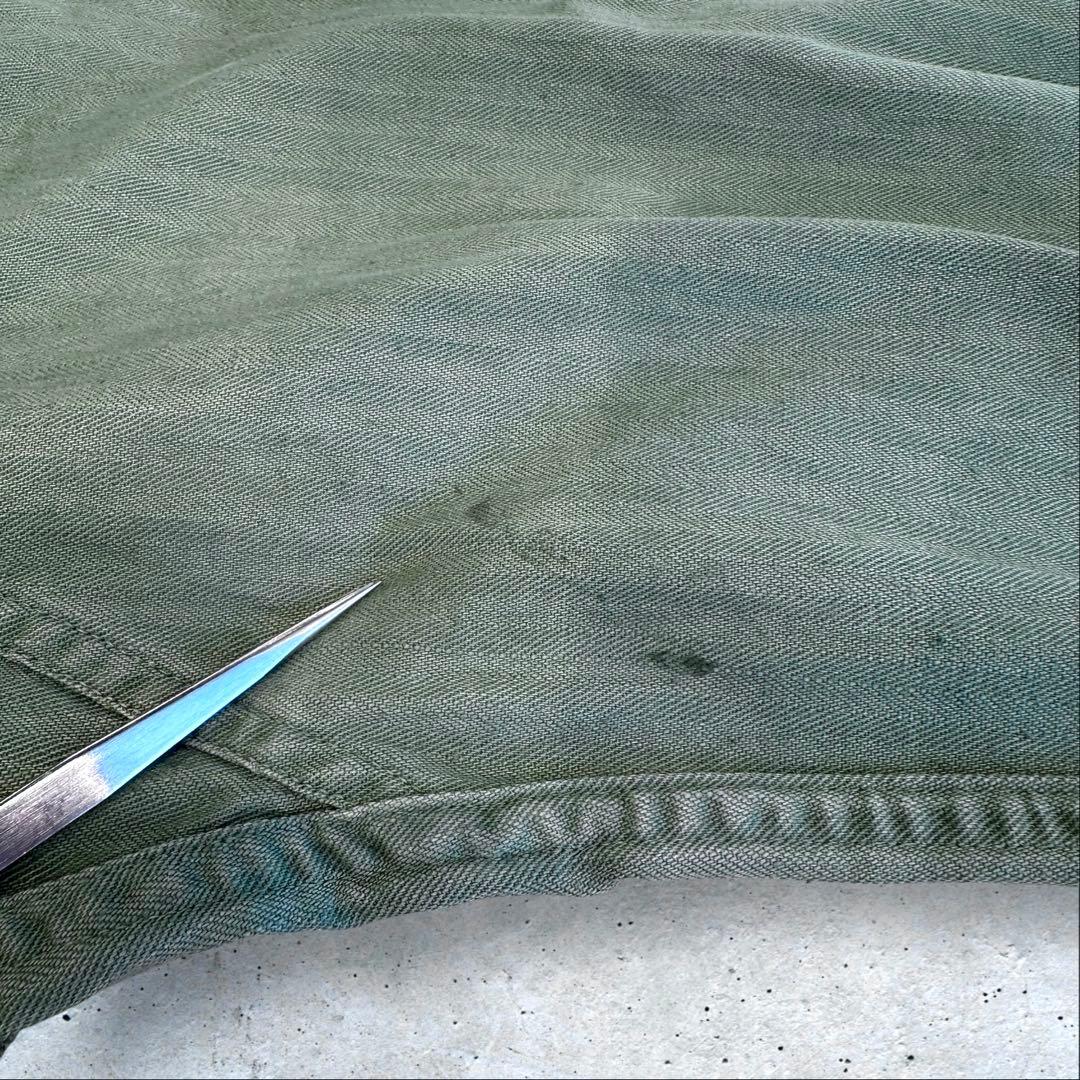 40年代 アメリカ軍 ヘリンボーンツイル ジャケット メンズ L 程 古着