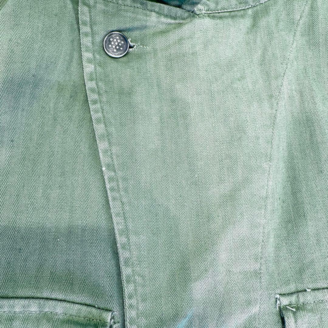 40年代 アメリカ軍 ヘリンボーンツイル ジャケット メンズ L 程 古着