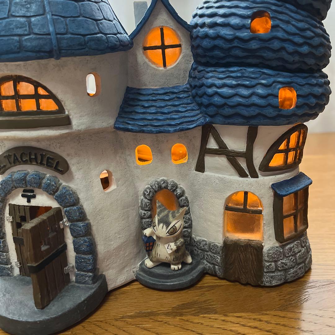 ダヤンわちふぃーるど WachiField タシルランプ 青屋根 置物