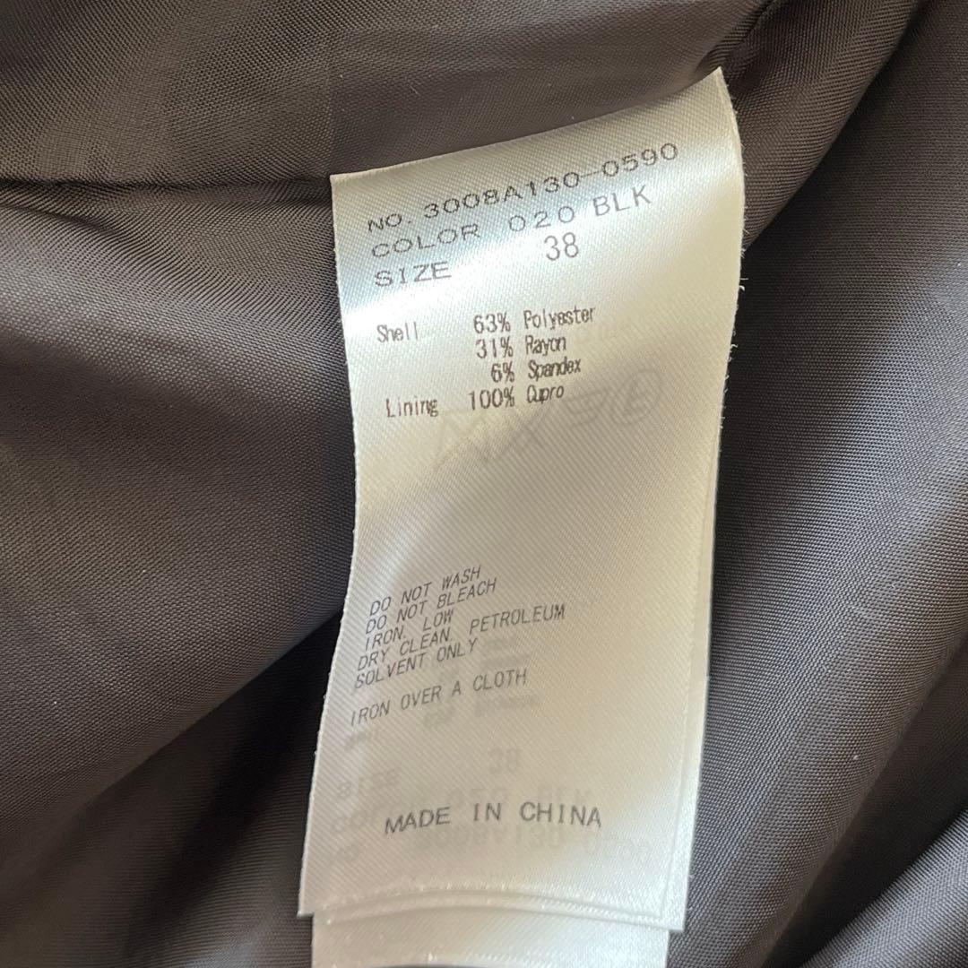 ENFOLD エンフォルド ブラック 半袖 トップス 38