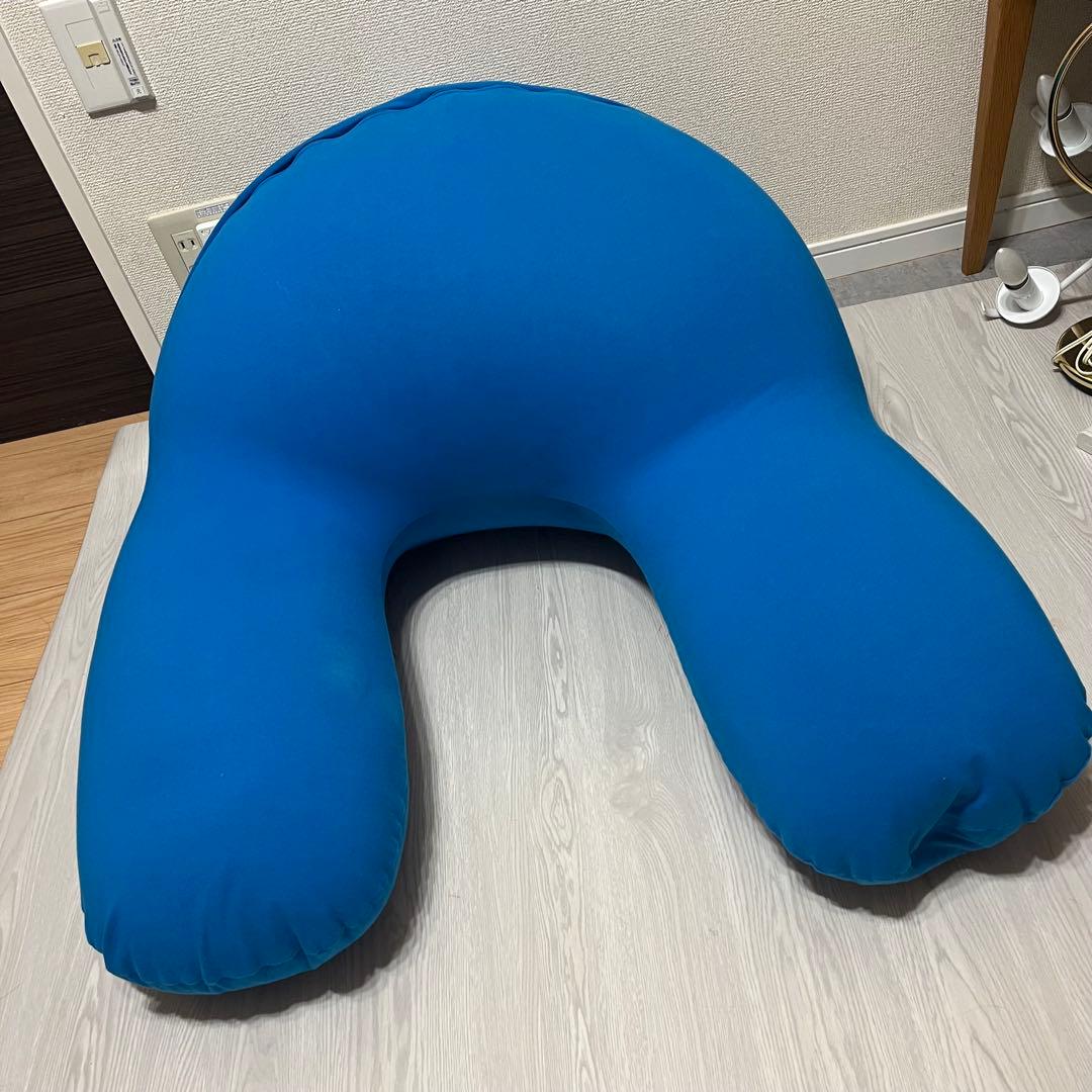【良品】Yogibo サポート ブルー support U字型