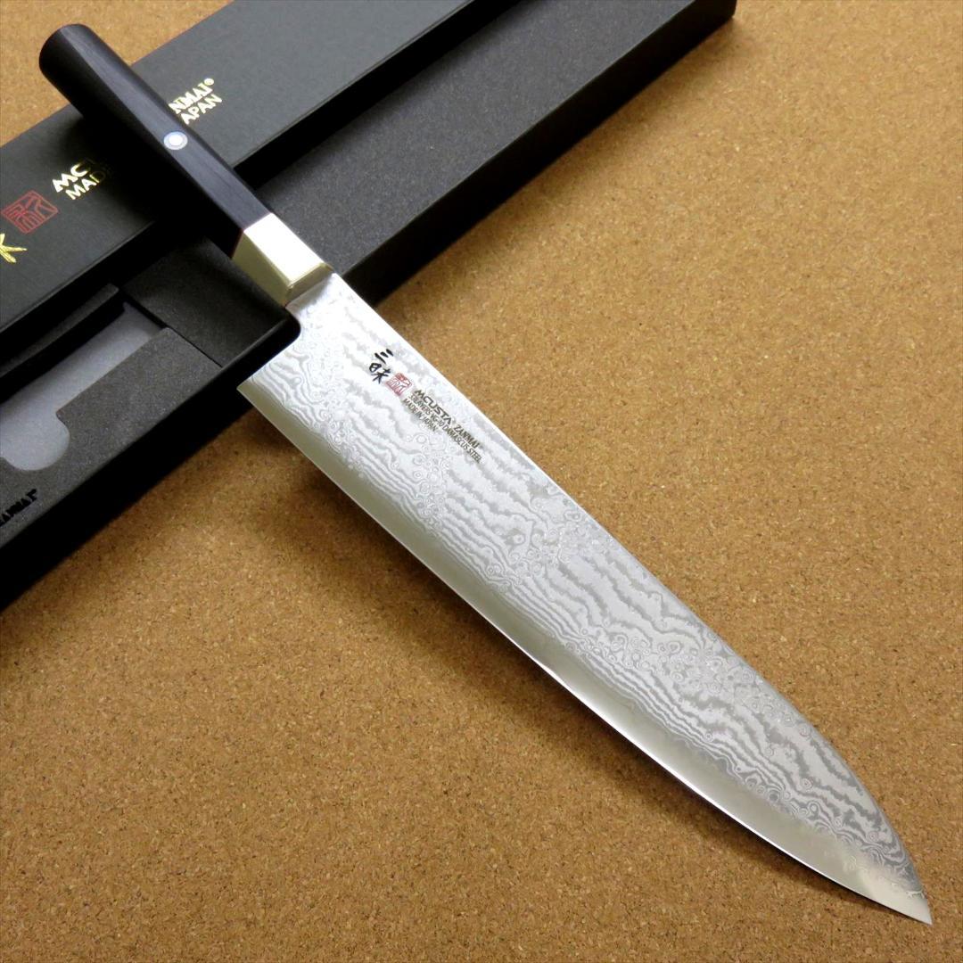 関の刃物 牛刀 240mm 三昧 ハイブリッド スプラッシュ ダマスカス 包丁