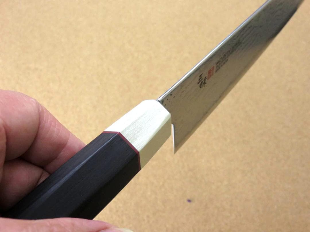 関の刃物 牛刀 240mm 三昧 ハイブリッド スプラッシュ ダマスカス 包丁
