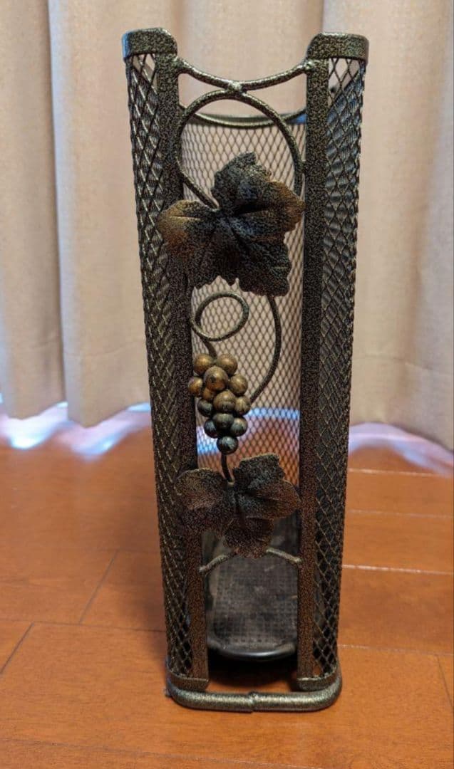 傘立て　アイアン　インテリア　ぶどうモチーフ　葡萄　アンティーク傘立て　レトロ