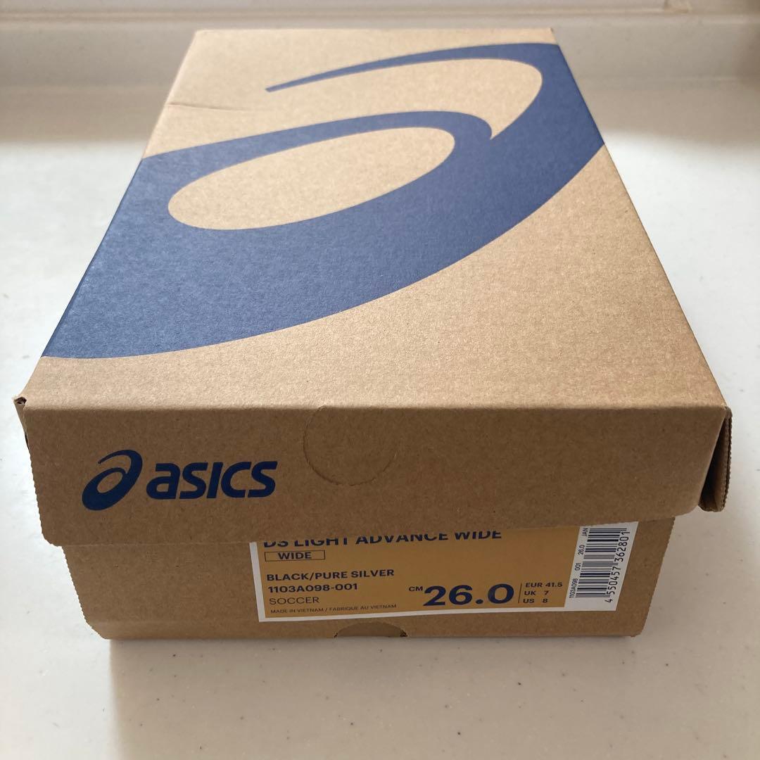 新品 ASICS DS LIGHT スパイク （ブラック×シルバー） 26cm