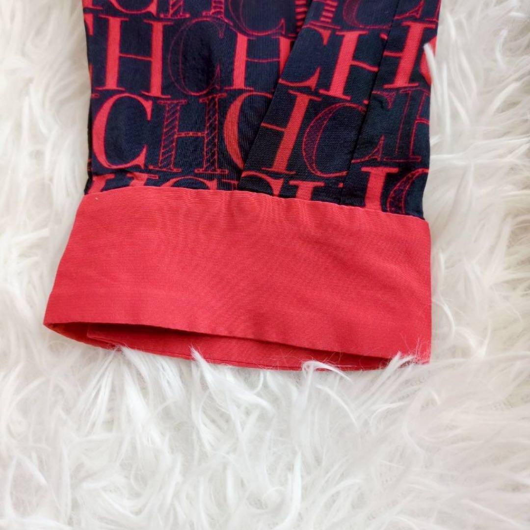 キャロリーナヘレラ ワンピース ロゴプリント 総柄 シンメトリー 6