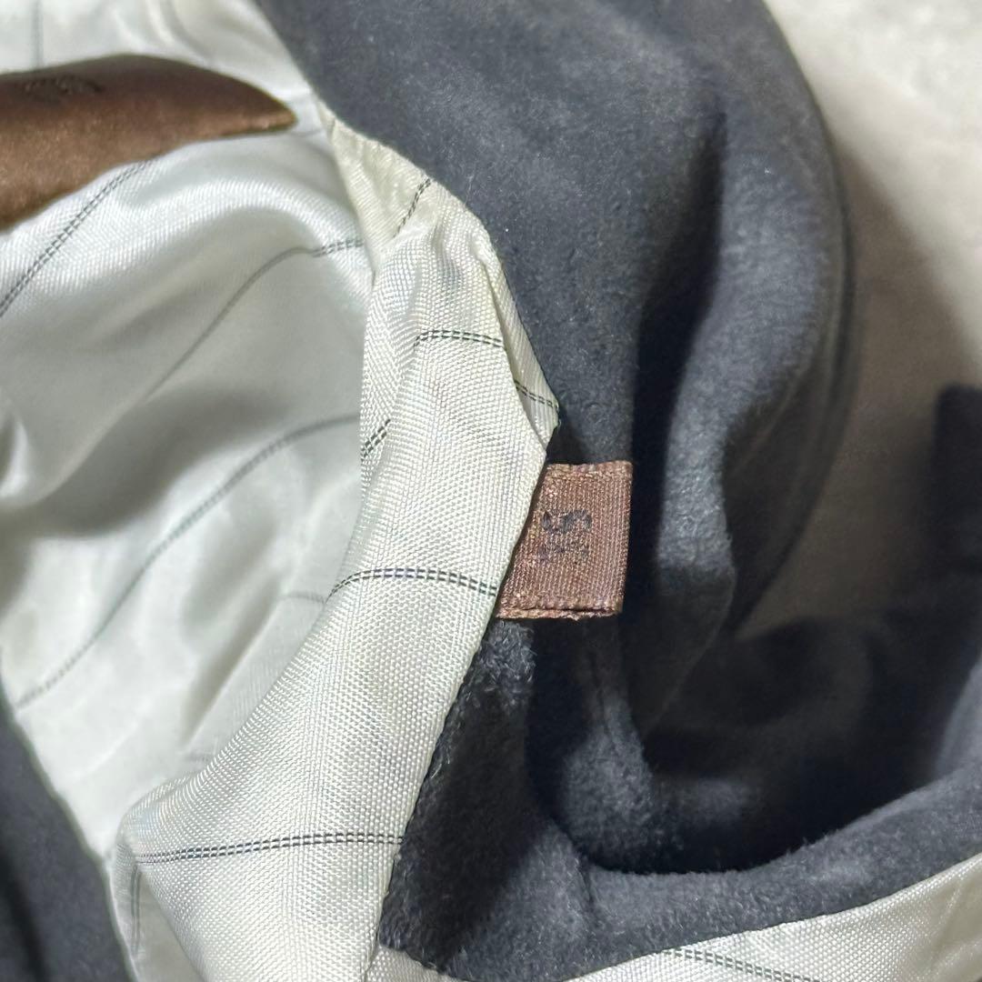 美品 LOEWE 山羊 スウェードレザー シャツジャケット