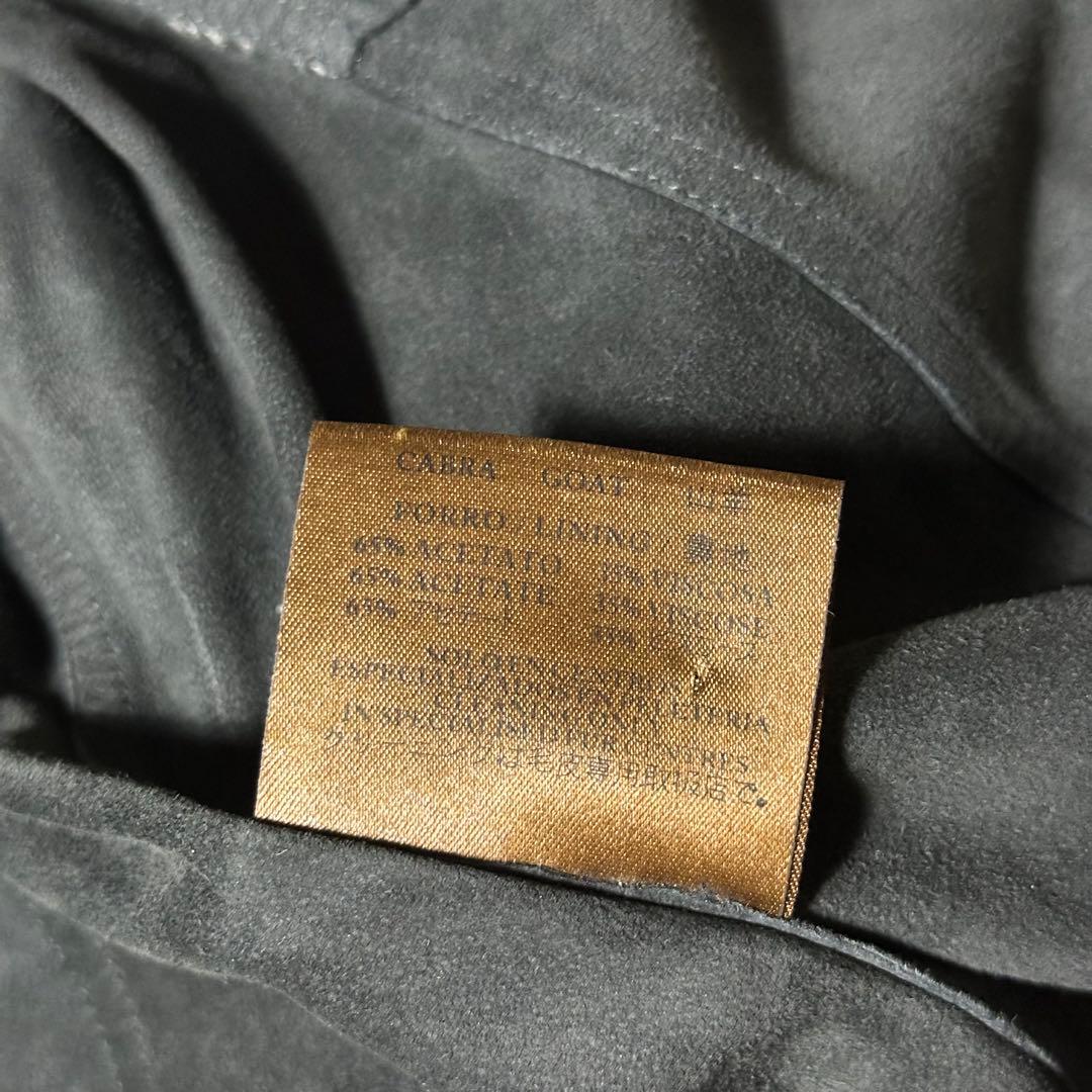 美品 LOEWE 山羊 スウェードレザー シャツジャケット