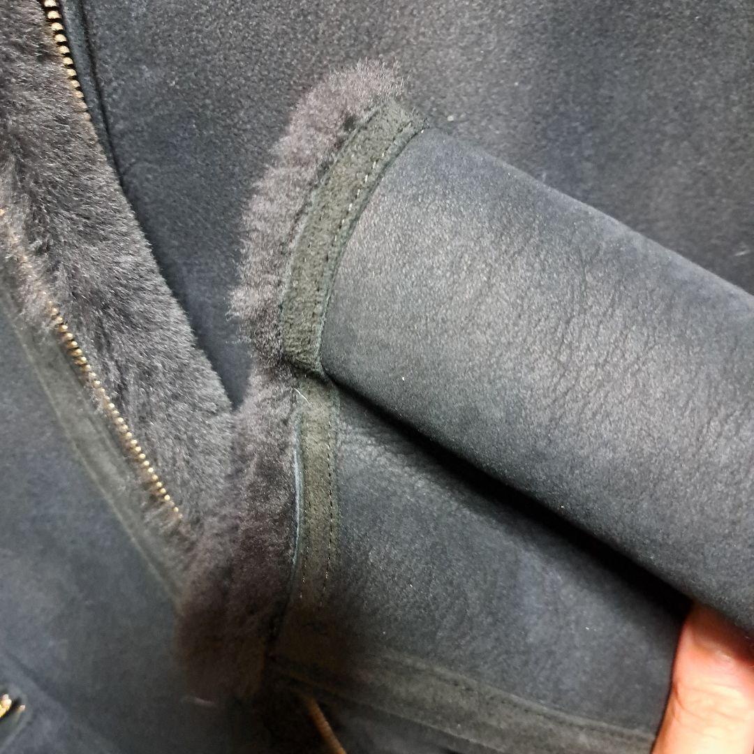 ダークグレー ムートンコート Sサイズ