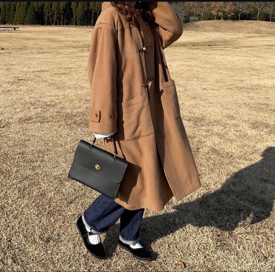 AURALEE ベビーキャメルビッグダッフルコート ユニセックス