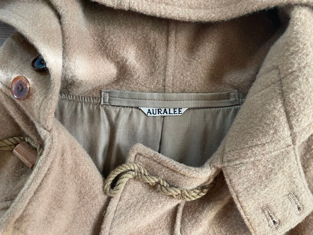 AURALEE ベビーキャメルビッグダッフルコート ユニセックス