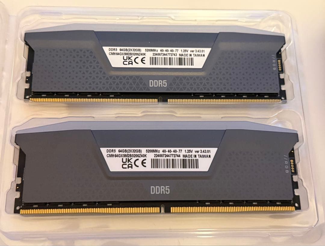 l*n様 CORSAIR 64G DDR5 VENGEANCE RGB DDR5