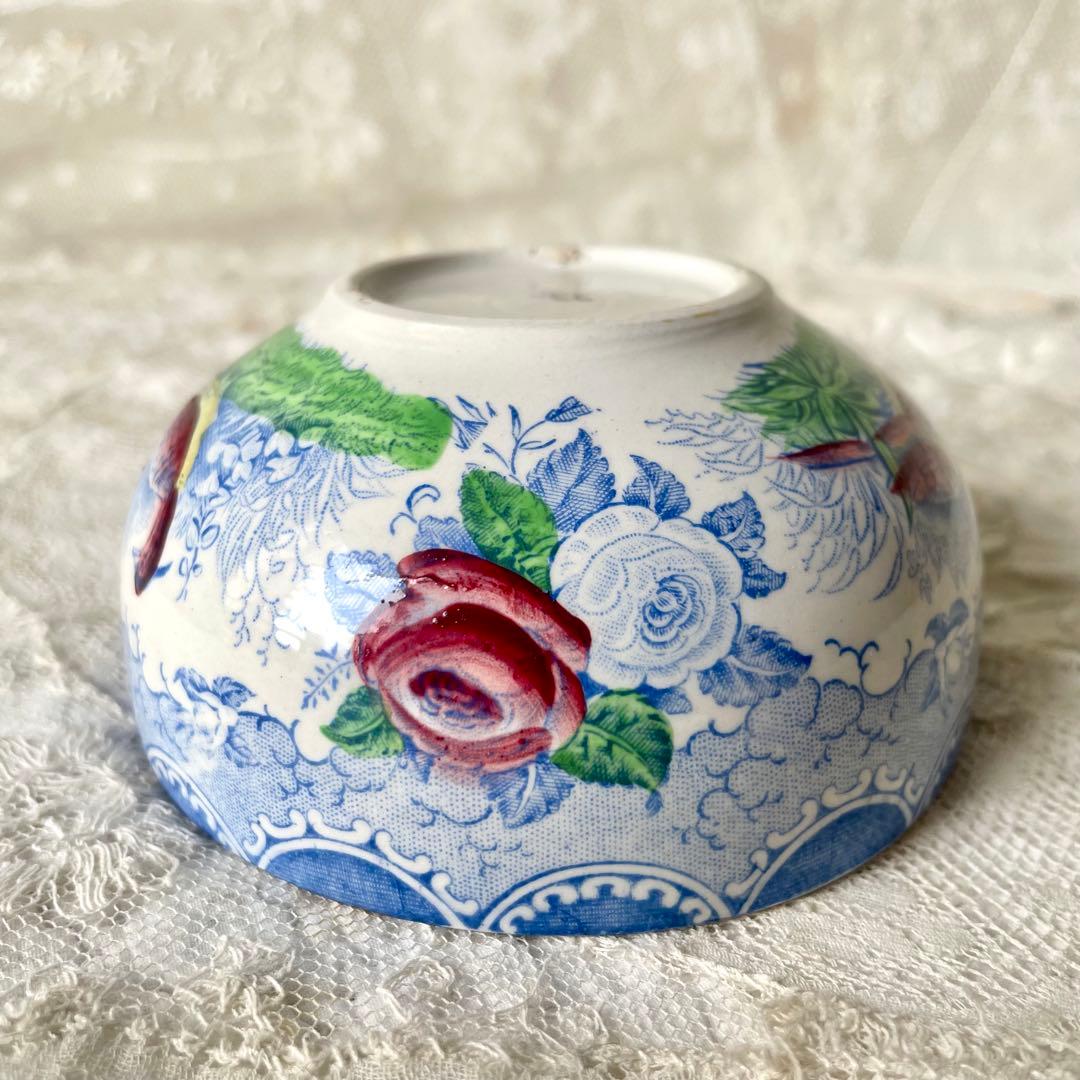 サルグミンヌ　カップ&ソーサー　鳥　バラ　ローズ　C&S フランスアンティーク