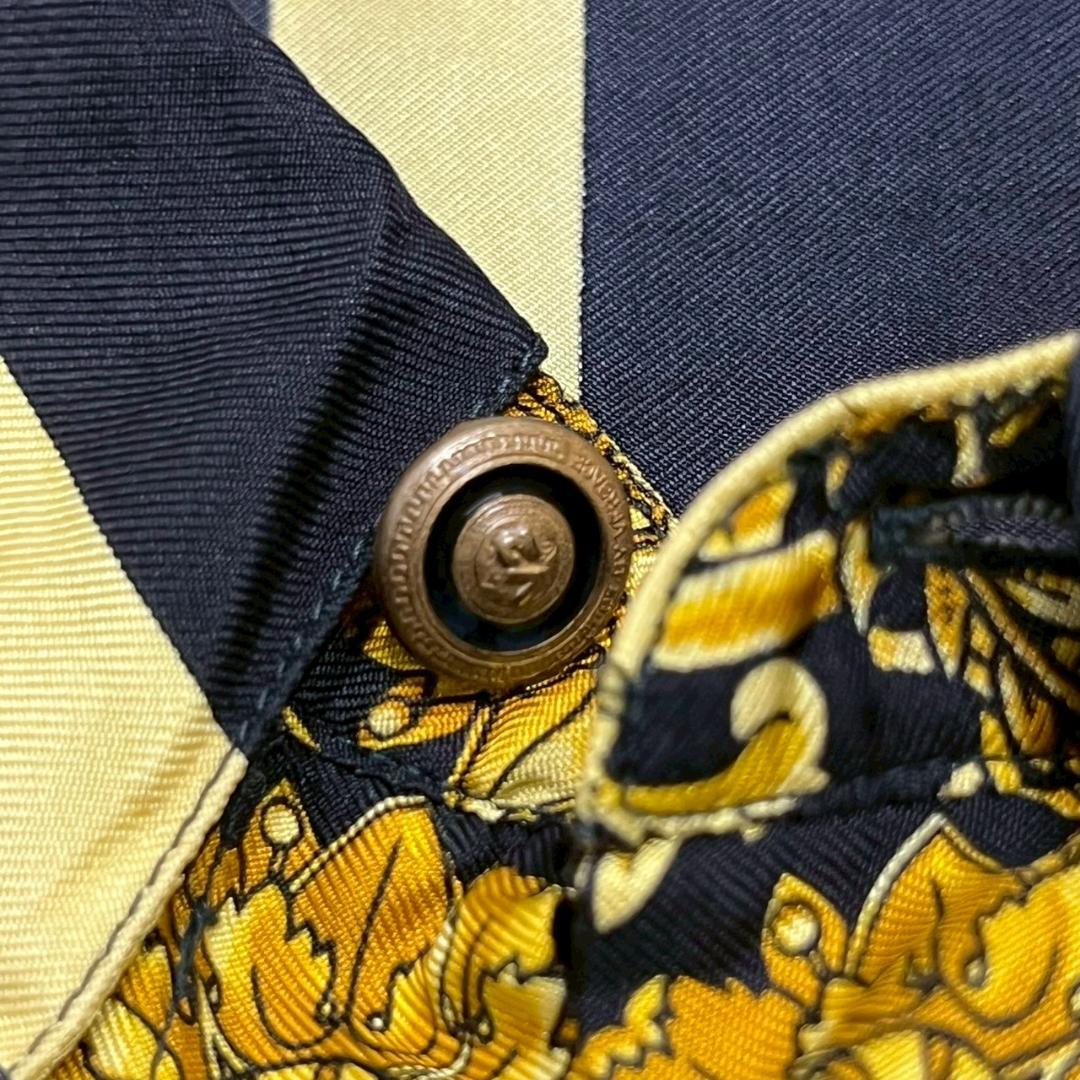 極上 90s vintage VERSACE シルクシャツ バロック柄 PM10