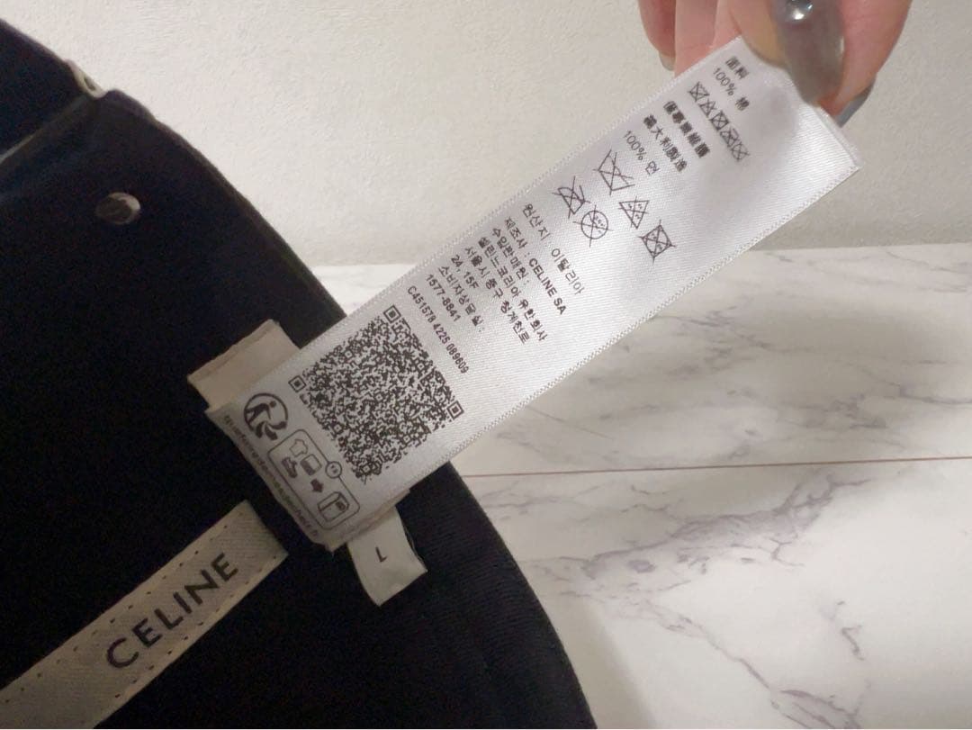 新品未使用　CELINE トリオンフ キャップ / コットンツイルギャバジン