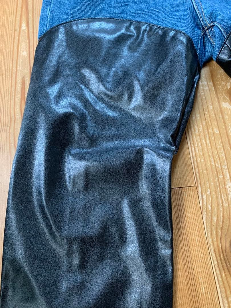 JOHN LAWRENCE SULLIVAN ストレートデニム　サリバン　レザー