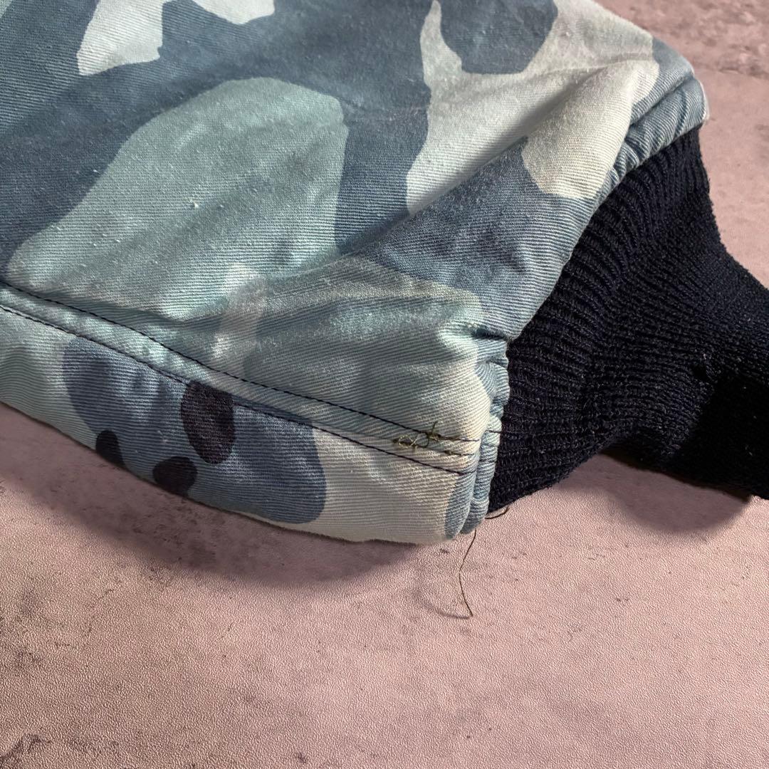 希少 usa製 古着 HOPE MFG 短丈 リバーシブルブルゾン 迷彩 L