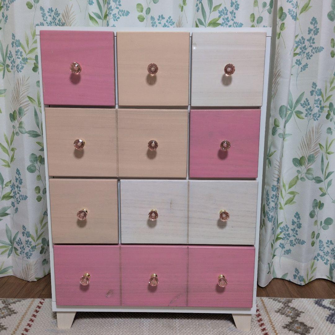 ニトリ　チェスト　ピンク　姫系　可愛い♡