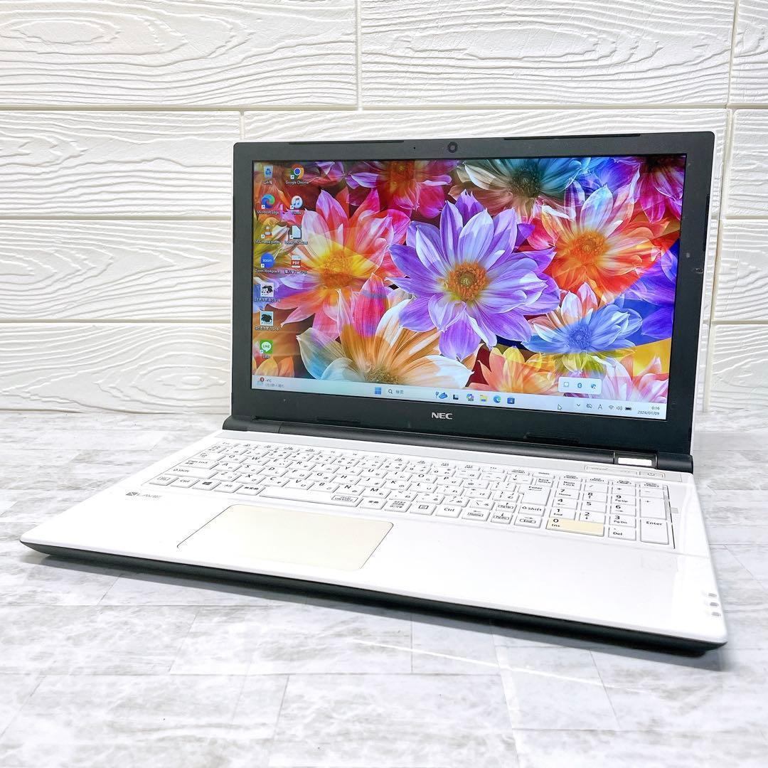 爆速SSD✨Win11 ノートパソコン カメラ NEC DVD オフィス PC