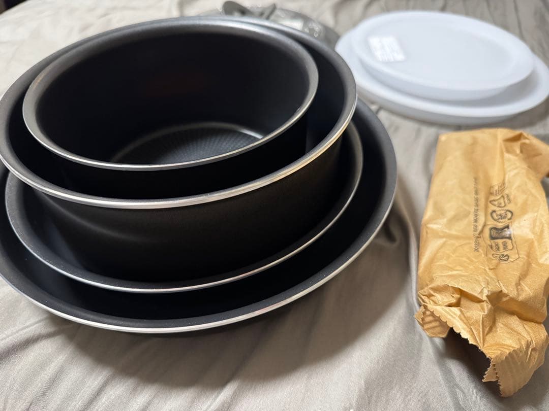 ティファール　IH非対応　フライパン ソースパン ９点セットT-fal ブラウン