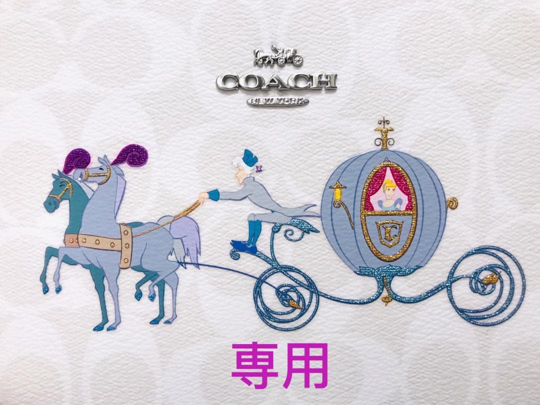 ソナタン 新品coach シグネチャー ハート プリント シルク バンダナ