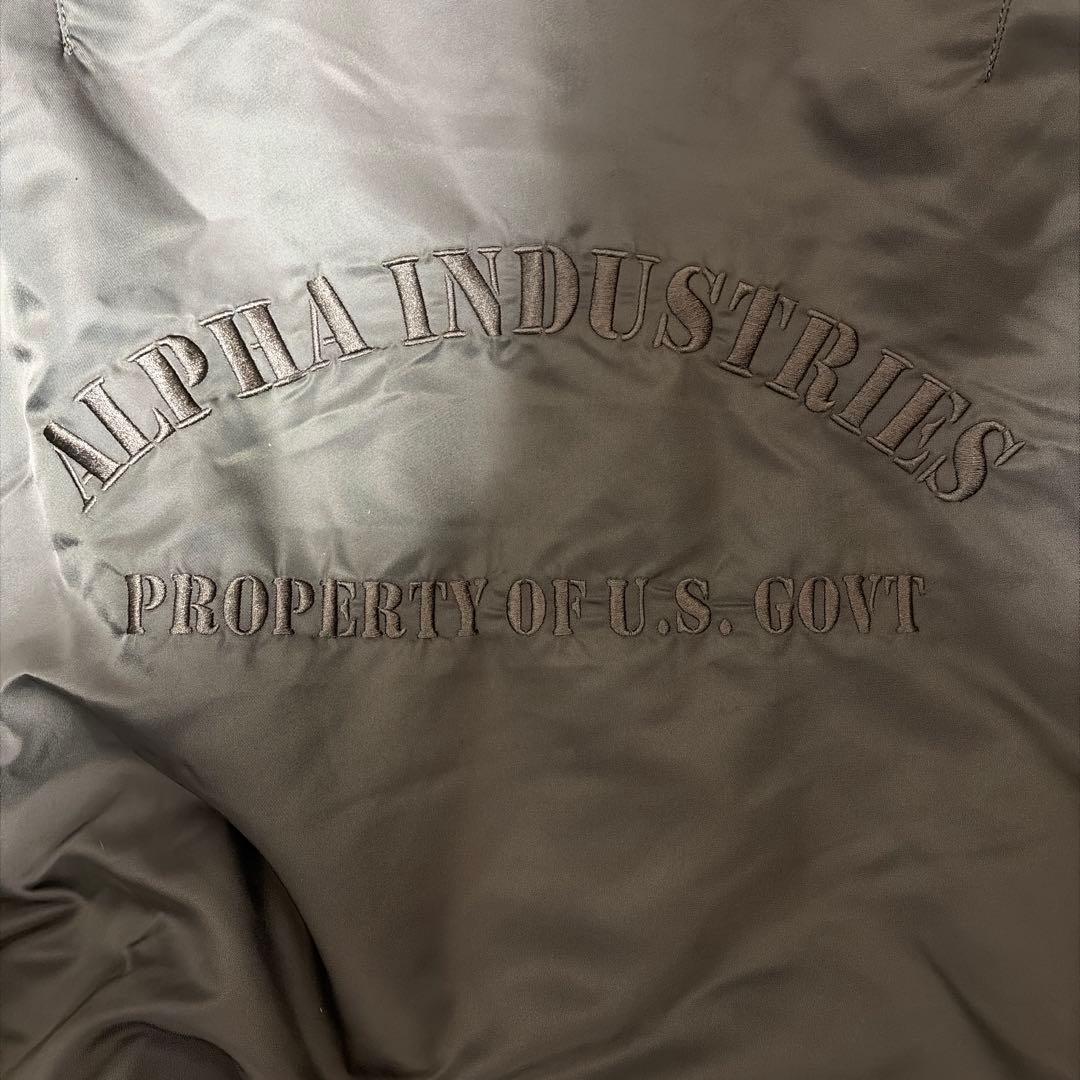 ALPHA MA-1 フライトジャケット 2way フード着脱 ワッペン