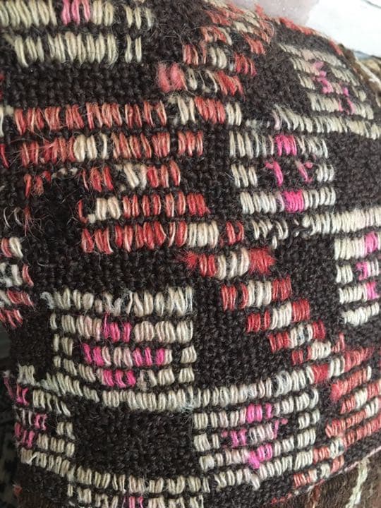 ビンテージラグ　トルコラグ　オールドキリム　クッションカバー　パッチワーク⑦