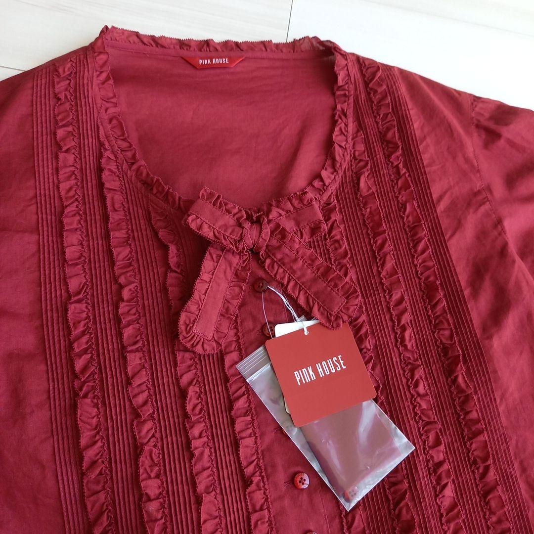 ［新品未使用］PINK HOUSE ピンクハウス フリルブラウス