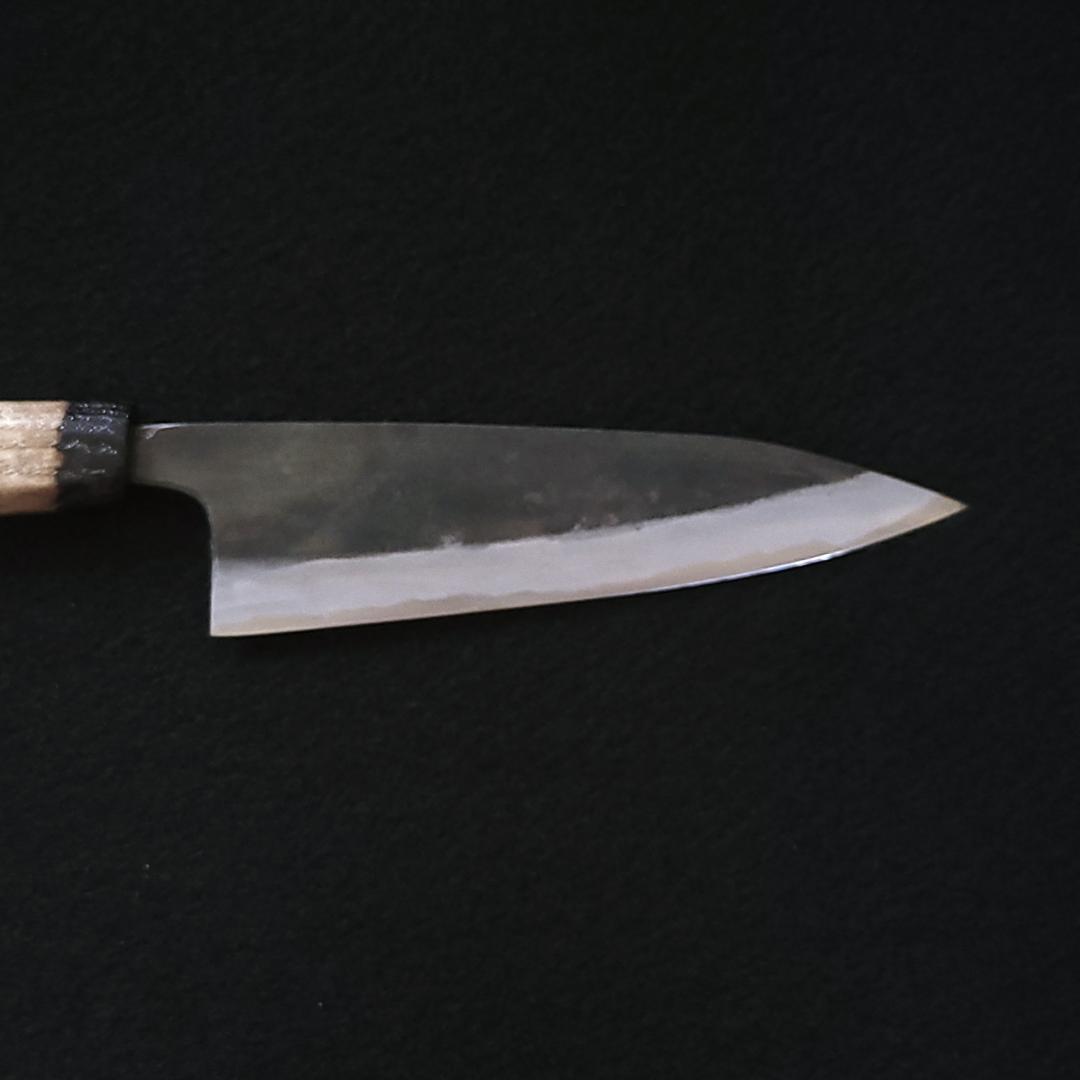 白紙1号 黒打 万能包丁 165㎜ G9365 栗柄 月光作 手作り