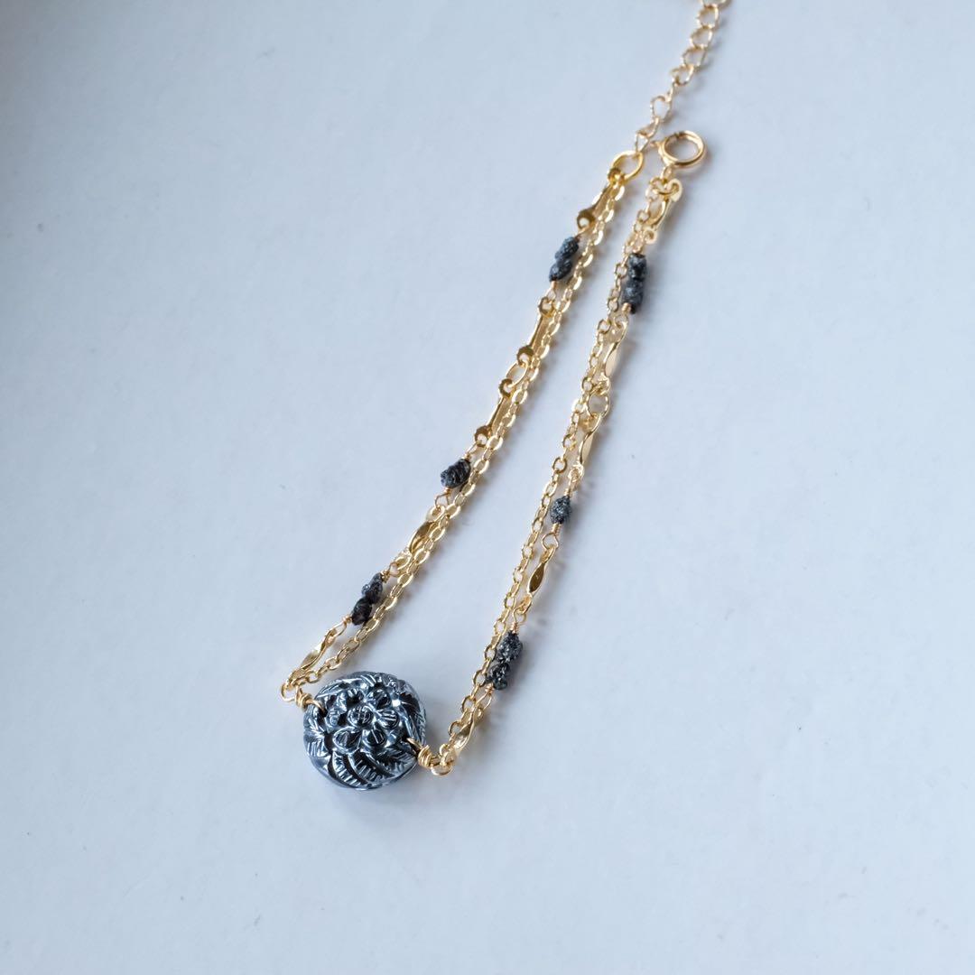 R✴︎H♦︎ラスト1点！14kgfドルフィンカービングピアス/イヤリング