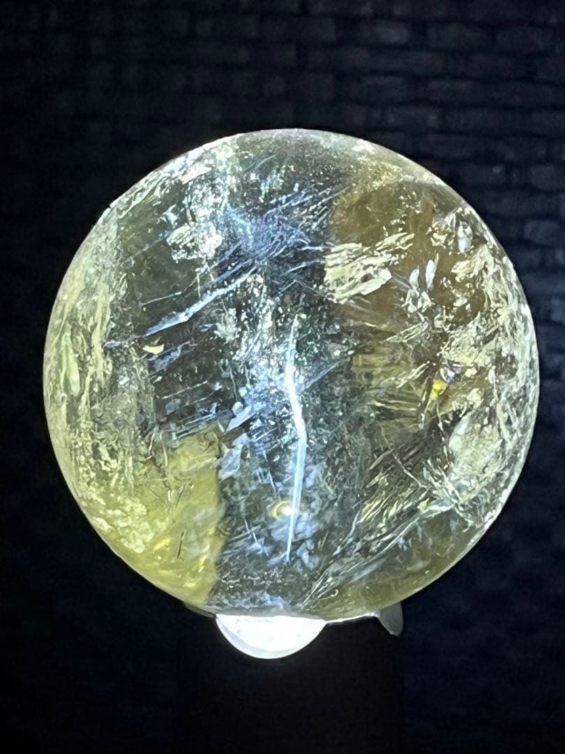 天然石　シトリンクォーツ　ブルーニードル　エンジェルラダーNo.715