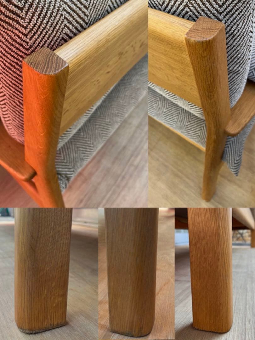 飛騨産業　チグサ　2人掛けソファ　キツツキ　26万　レッドオーク材 モダン　高級