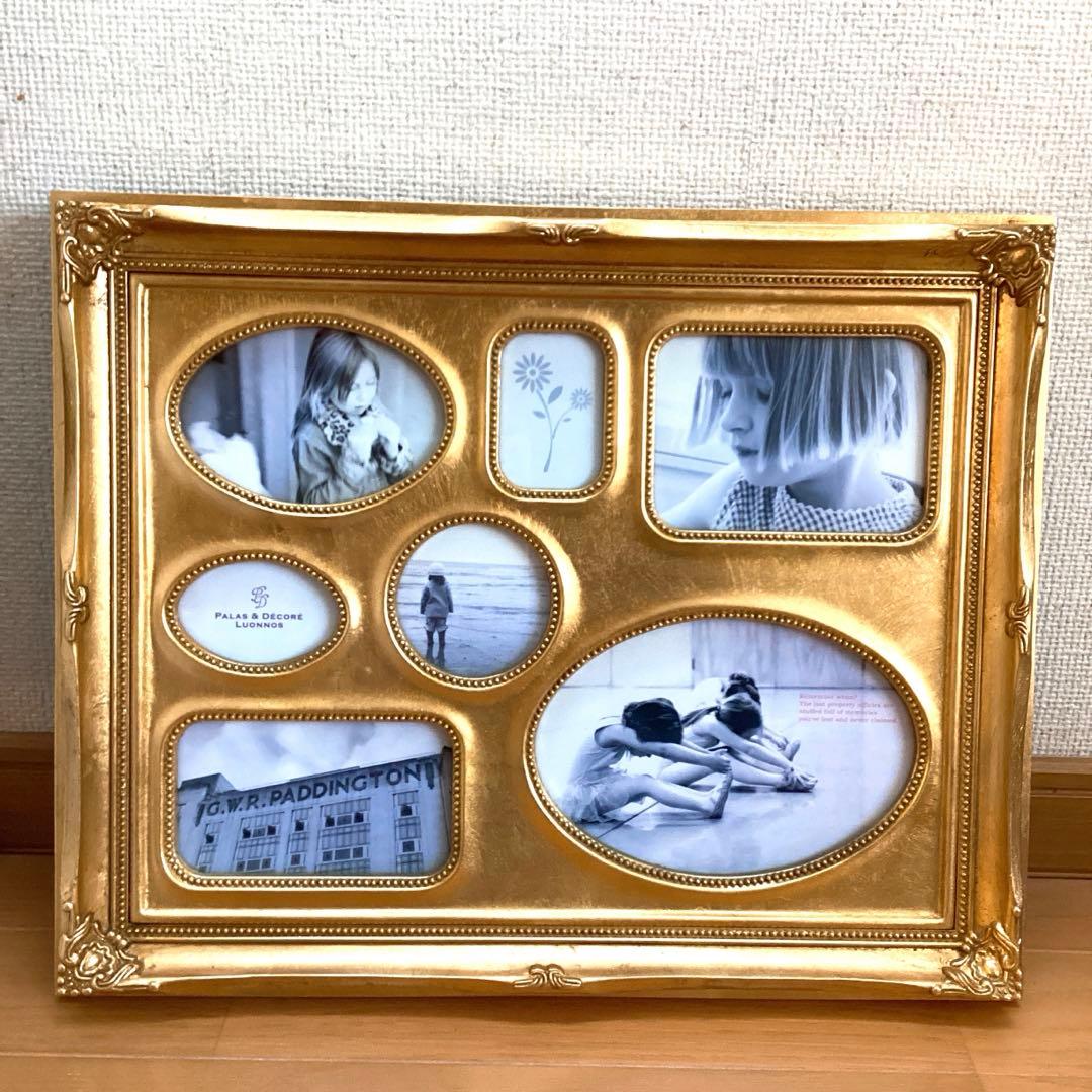 アンティーク　スタイル　フォトフレーム　42×32 置き型　壁掛　額